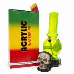  Acrylic Face Waterpipe 32cm - Assorted Colour & Design