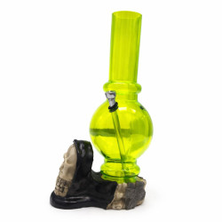  Acrylic Face Waterpipe 32cm - Assorted Colour & Design