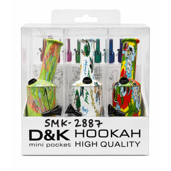 D&K Mini Bong, Item Code - SMK-2887, Pack of 6 