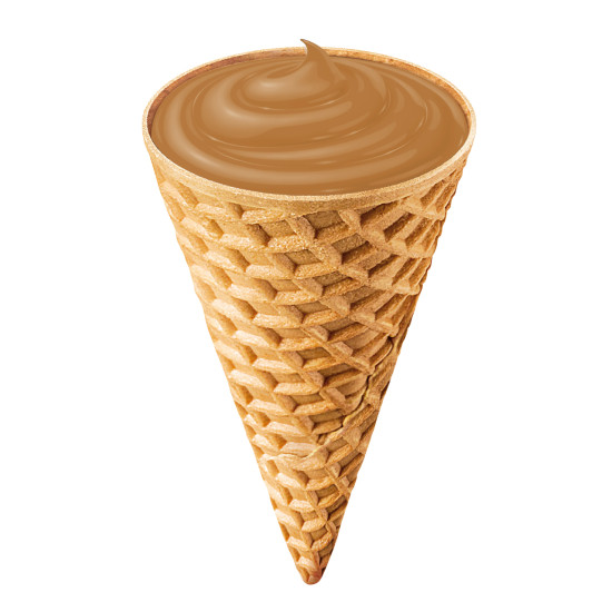 DIPPO MINI CONE- COFFEE CREAM FILLED WAFER CONE 70G/18BAGS Chocolates, Peg Bags image