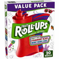 Fruit Roll Ups Strawberry Blast & Berry Berry Cool - Pack of 6 x 10oz
