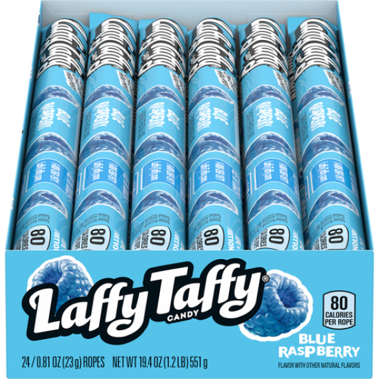 LAFFY TAFFY BLUE RASPBERRY ROPE 0.81OZ/ 24PCS Candy image