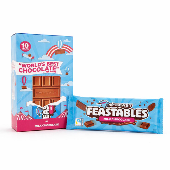 Mr Beast Feastables Milk Chocolate Flavour 1Bar x 60g image