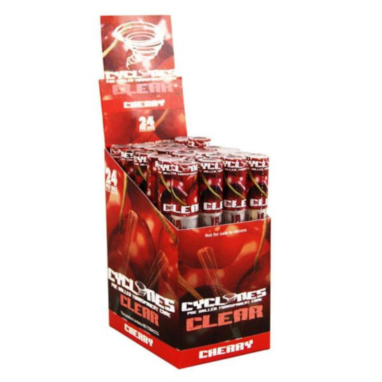 Cherry Flavoured Cyclone Clear Cones | cones-blunts