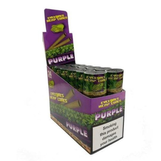 Purple Grape Flavoured Hemp Pre Rolled Cone image