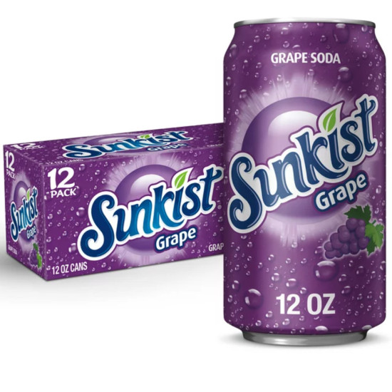 SUNKIST GRAPE 330ML/ 12PCS image