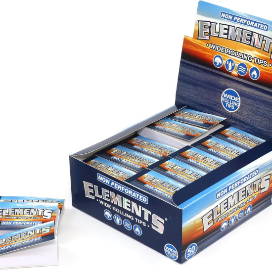 Elements Wide Rolling Tips - Unperforated King Size Filter Tips image
