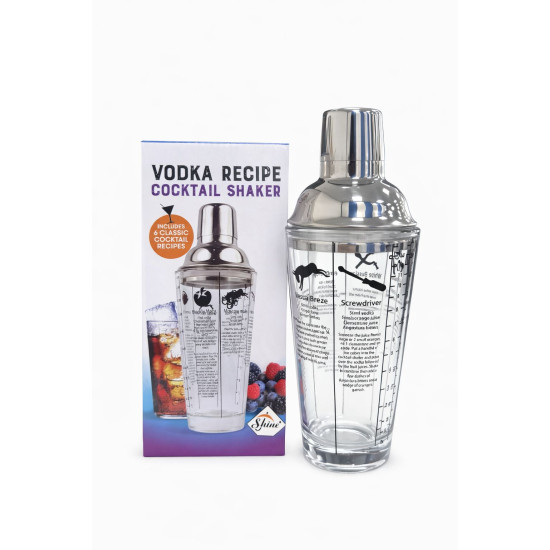 Vodka Recipe Cocktail Shaker - 400ml