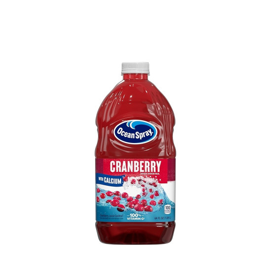 Ocean Spray Cranberry With Calcium -64oz / 8 Bottles Fruit Juice, Drinks & Beverages image