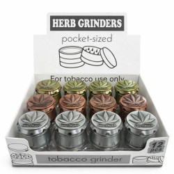 4-Piece Aluminum Herb Grinder [SMK-191] Full Box of 24 