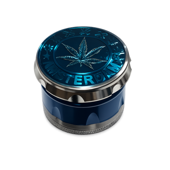 4-Piece Aluminum Herb Grinder [SMK-194] Full Box of 12 Grinder image