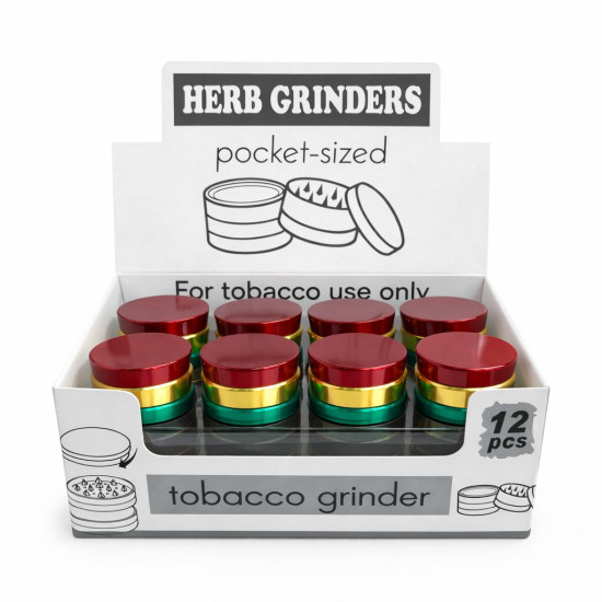4-Piece Big Aluminum Herb Grinder [SMK-111] | Grinder