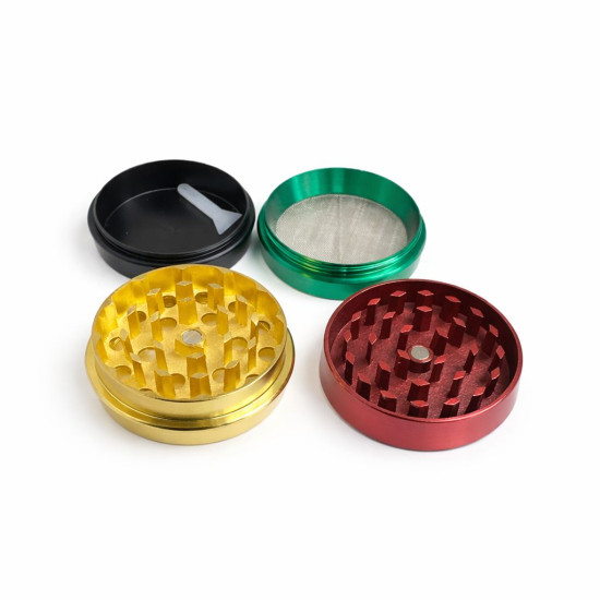4-Piece Big Aluminum Herb Grinder [SMK-111] | Grinder