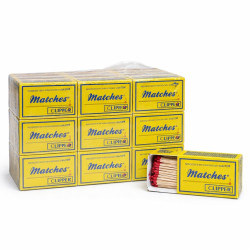 Clipper Matches - 120 Sticks Approx x 24Packs