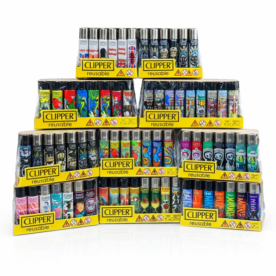 Clipper Reusable Pack of 48 - Assorted Design & Colours