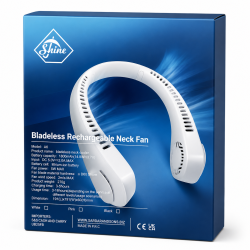 Bladeless Neck Fan Rechargeable - Pack of 1 - Random Colours