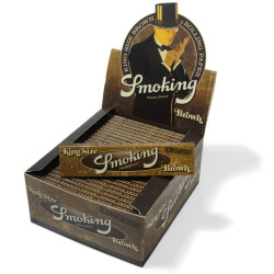 Smoking BROWN Pure UnBleached King Size (Full Box 50 Packs