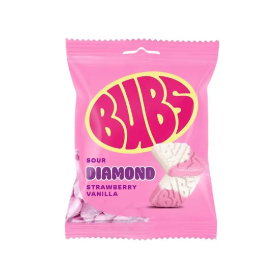 Bubs Sour Diamond Strawberry Vanilla - 5.5oz/8