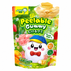 Joku Halal Peelable Mixed Fruit Gummy - Pack of 10 x 75g 