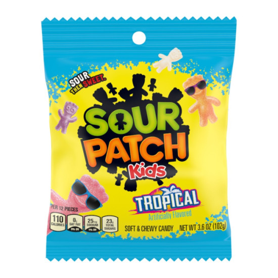 SOUR PATCH TROPICAL 3.6OZ/ 12PCS image