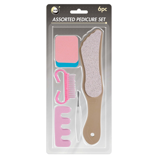 Assorted 6Pcs Pedicure Set - Pack of 1 