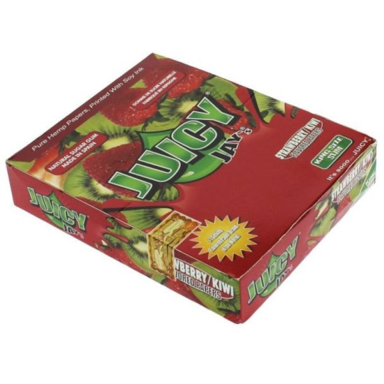 Juicy Jay's King Size Slim Paper - Strawberry/Kiwi image