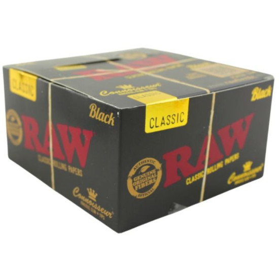RAW Black Classic King Size Slim Connoisseur | RAW | Rolling papers