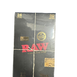 RAW BLACK NATURAL UNREFINED 1 1/4 