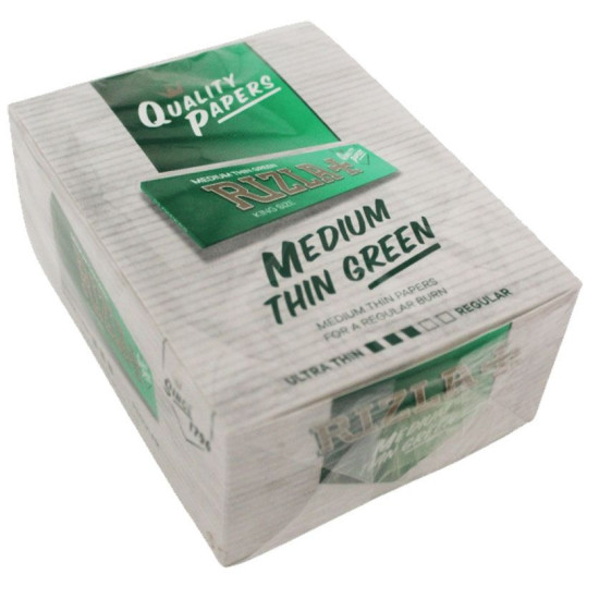 Rizla Green King Size Medium Thin Paper Rolling papers image