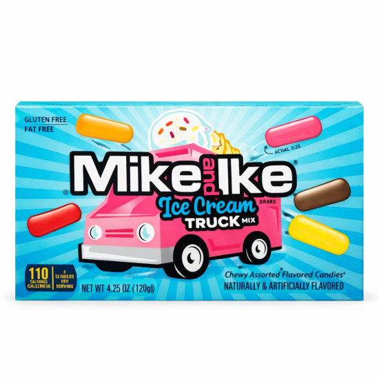 Mike & Ike TB Ice Cream Truck Mix - Pack of 12 x 4.25oz Theatre Boxes, Coming Soon, Candies image
