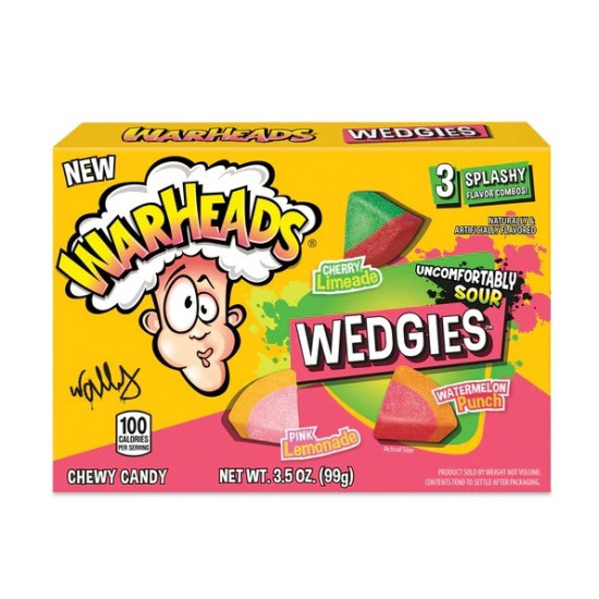 WARHEADS WEDGIES THEATRE BOX 3.5OZ/ 12PCS image
